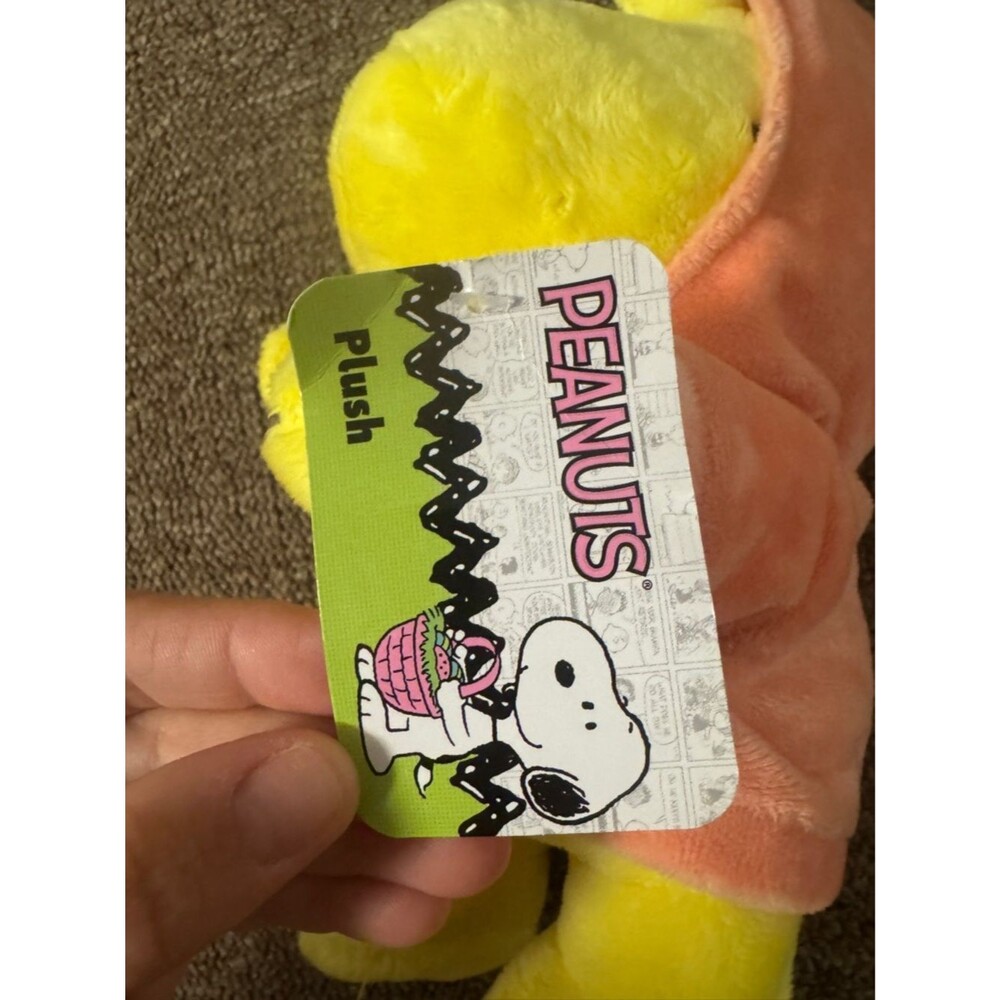 2025 Easter Peanuts Woodstock Wit Carrot Hoodie Plush 11.5 In NWT CVS Exclusive - Picture 6 of 7